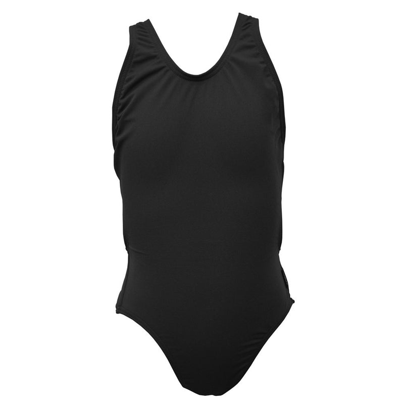 Girls Exposure Back Swimsuit - Black
