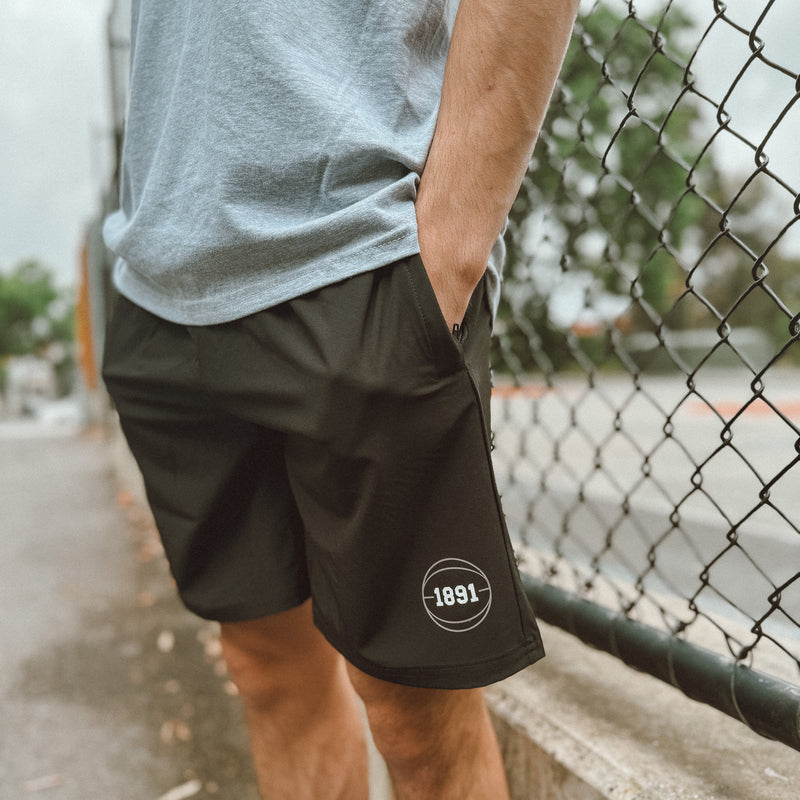 Mens 1891 Basketball Short - Black