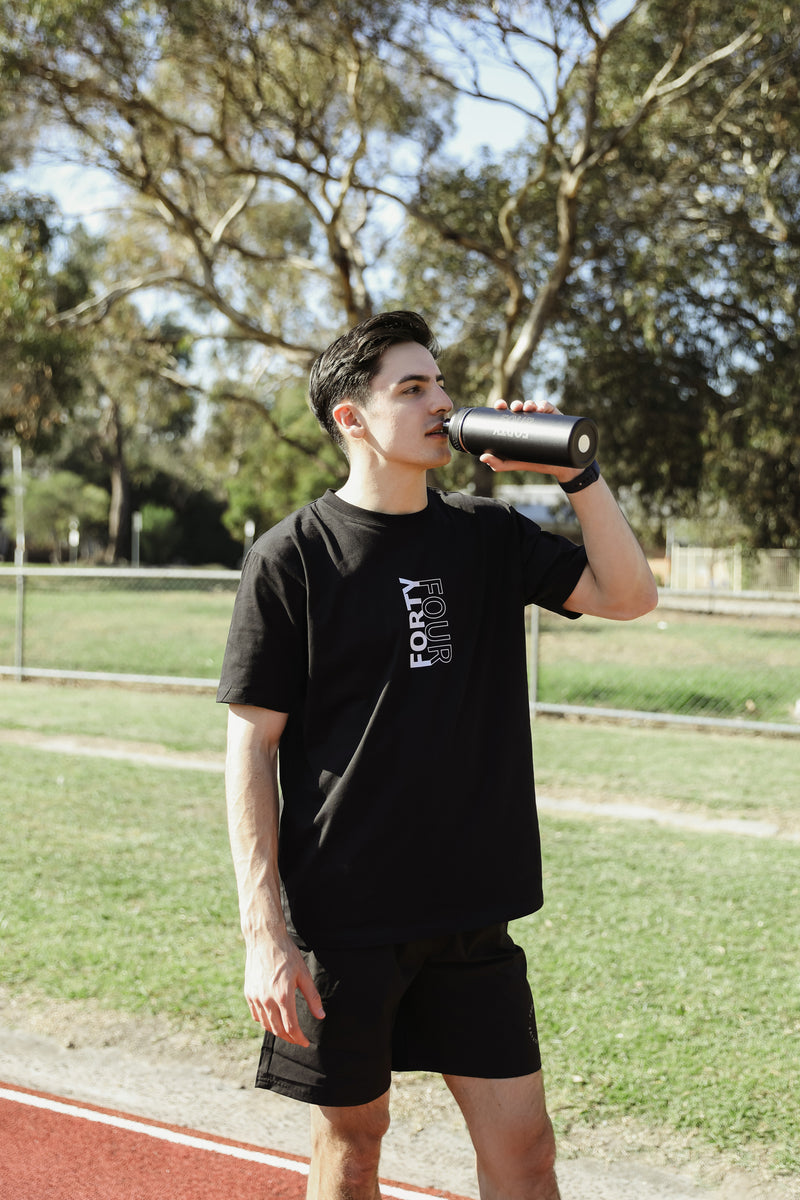 44 Mirror Drink Bottle - Black