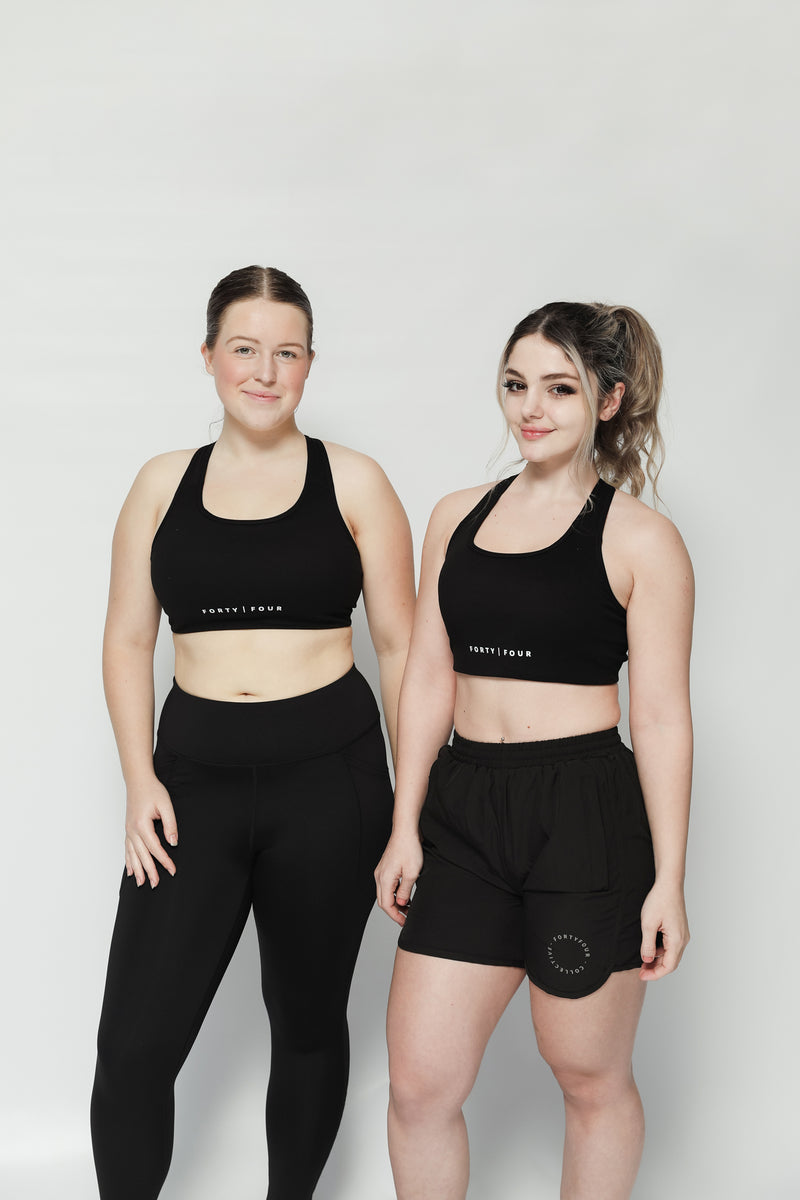 44 Ascend Crop Top Womens - Black