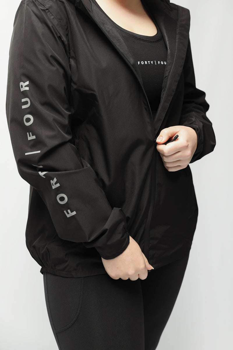 44 Essential Spray Jacket Womens - Black