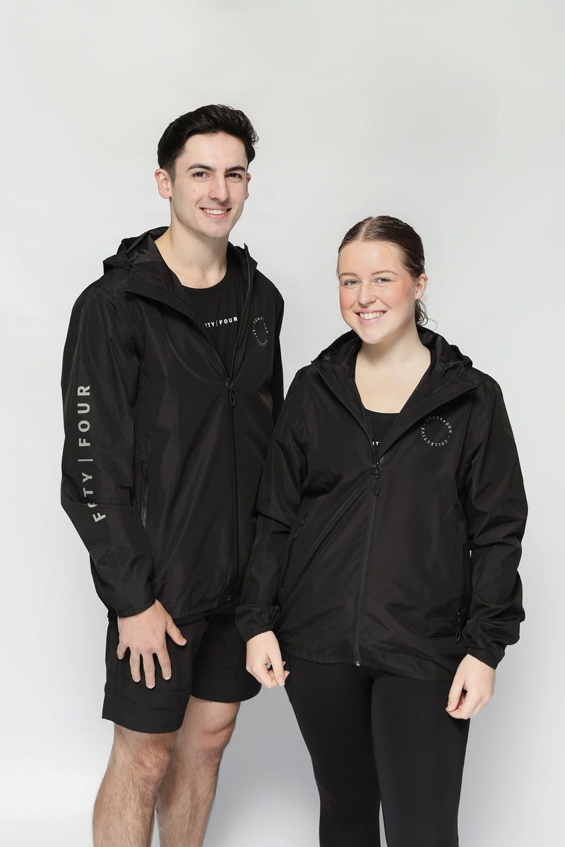 44 Essential Spray Jacket Mens - Black