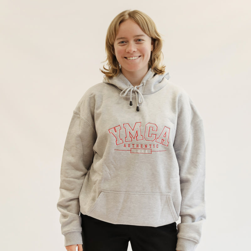 YMCA Authentic Signature Hoodie - Grey – YMCA Gear