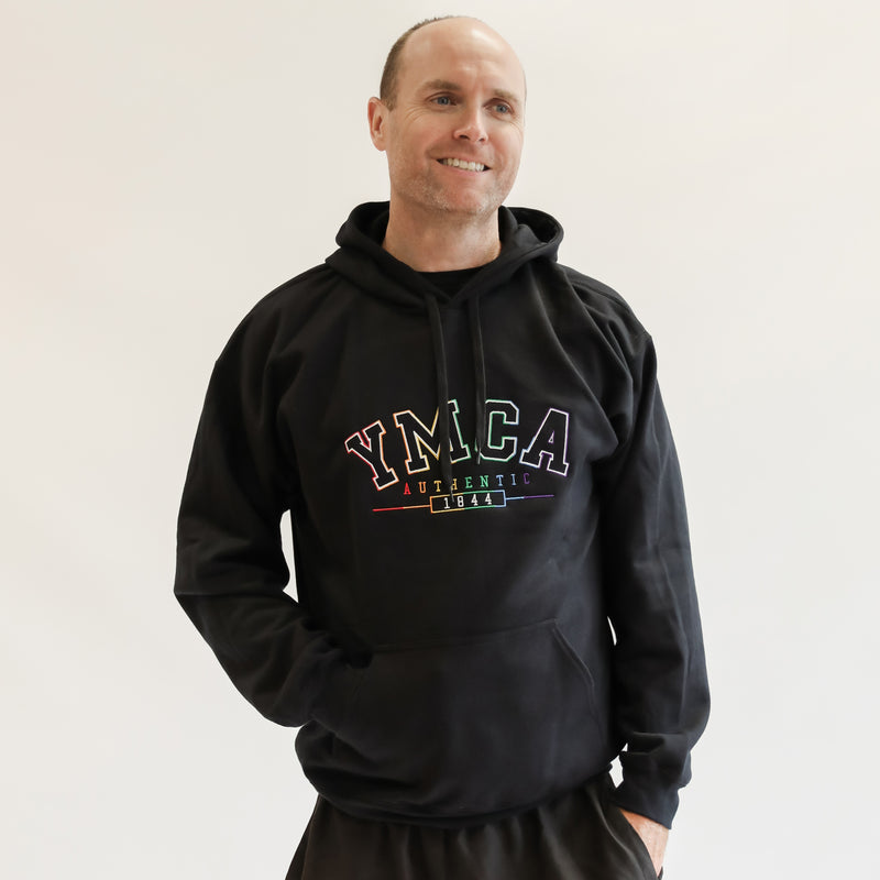 YMCA Authentic Pride Hoodie - Black - LIMITED EDITION