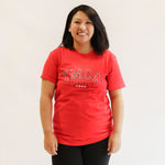 Womens YMCA Authentic Signature Tee - Red