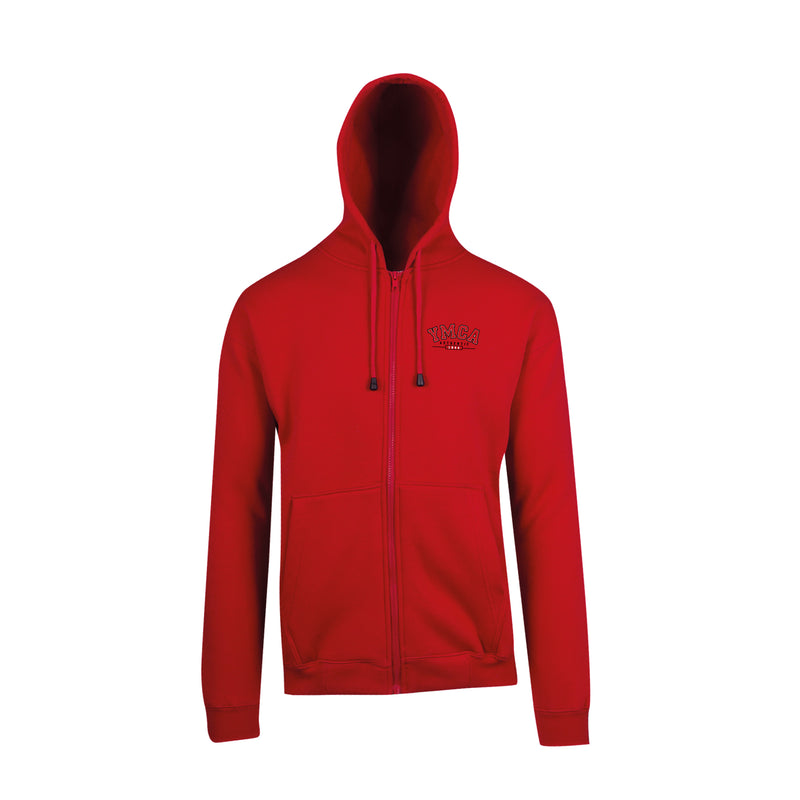 YMCA Authentic Zip Hoodie - Red