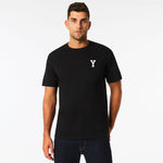 Mens Y Varsity Tee - Black