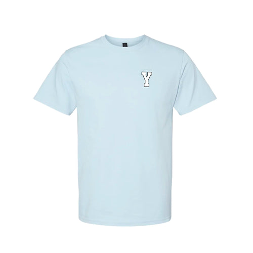 Mens Y Varsity Tee - Light Blue