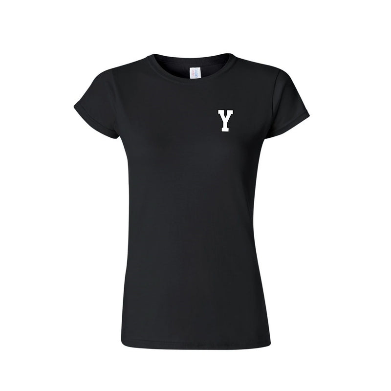 Womens Y Varsity Tee - Black