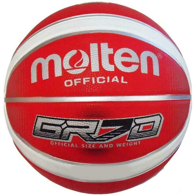 Molten GR7D 12 Panel Basketball - Red/White