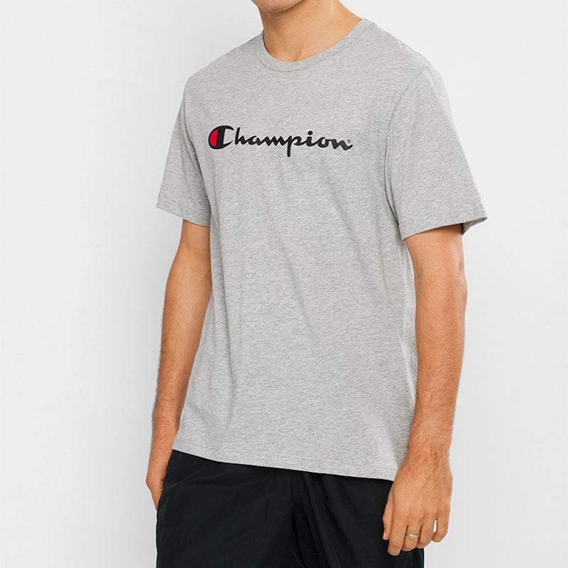 Mens Champion Script Short Sleeve Tee