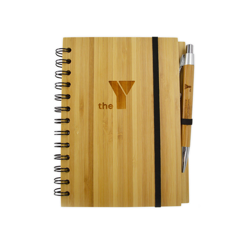 Y Eco Bamboo Notebook & Pen Set