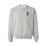 Y Varsity Crew Neck Jumper - Grey