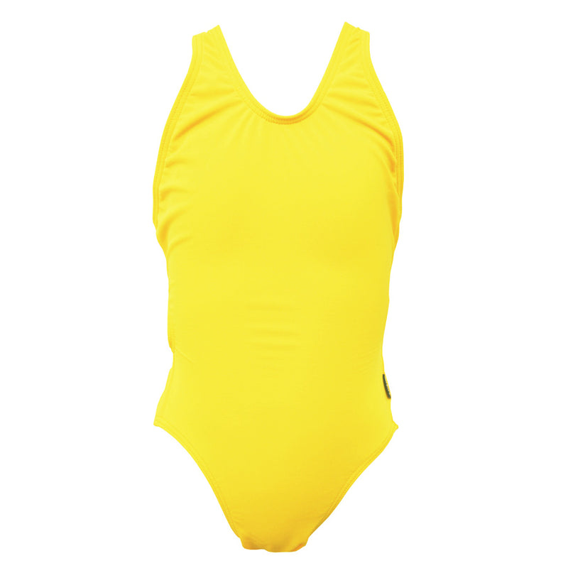 Girls Exposure Back Swimsuit - Yellow