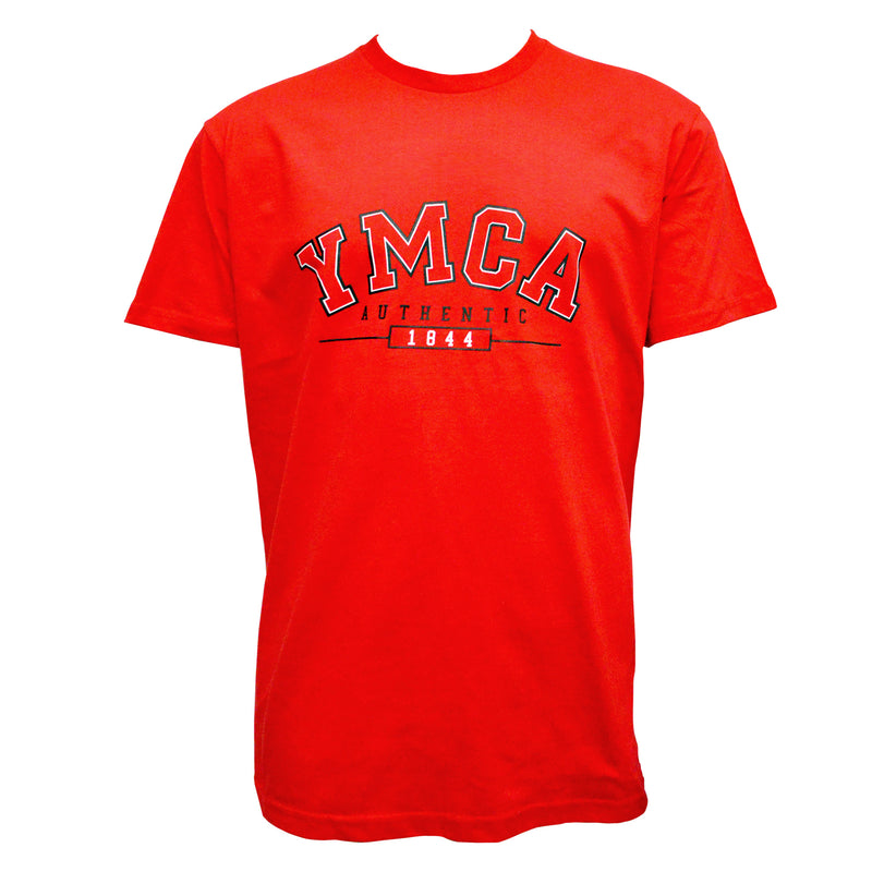 Mens YMCA Authentic Signature Tee - Red